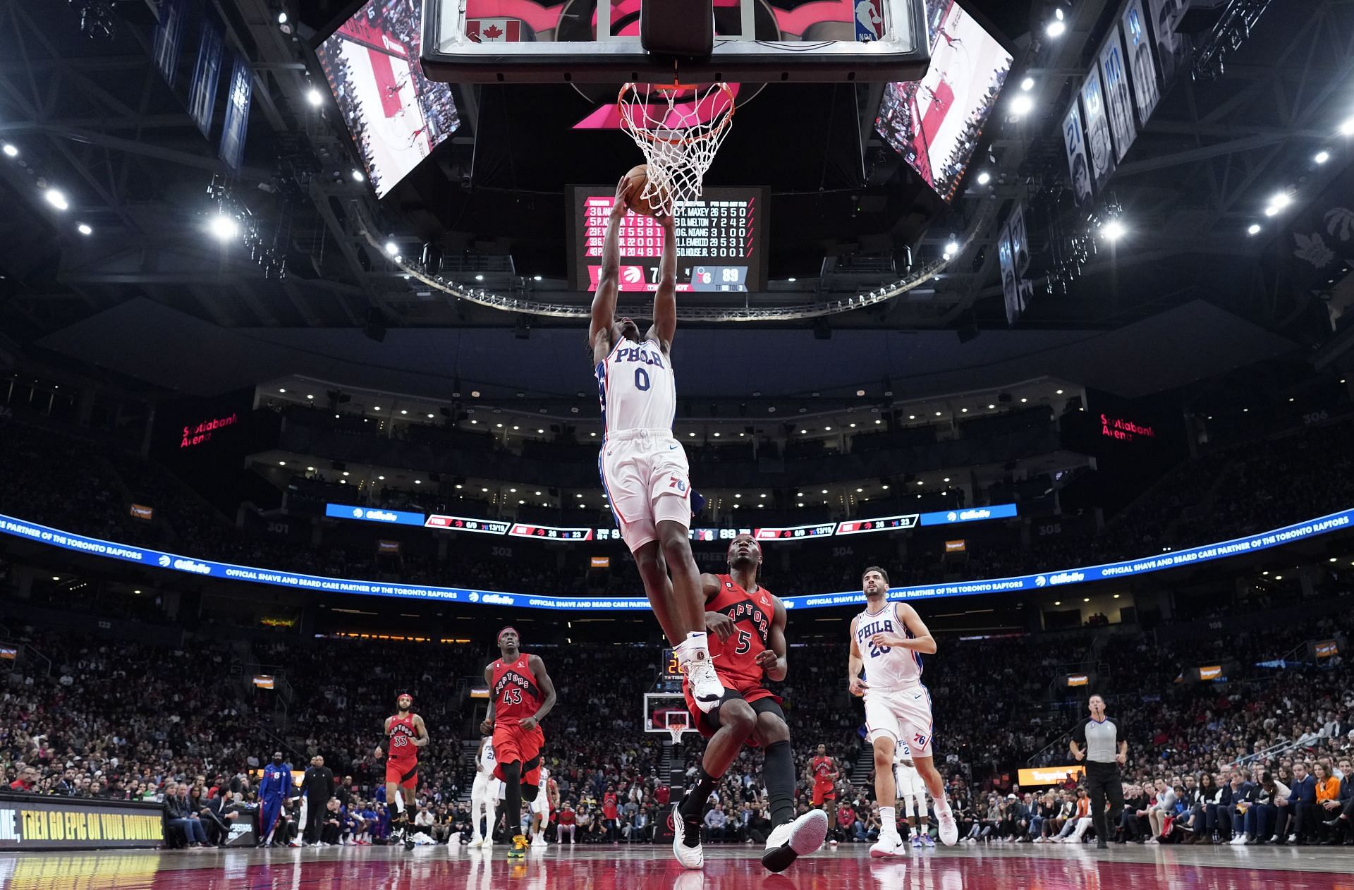 Philadelphia 76ers vs. Toronto Raptors.