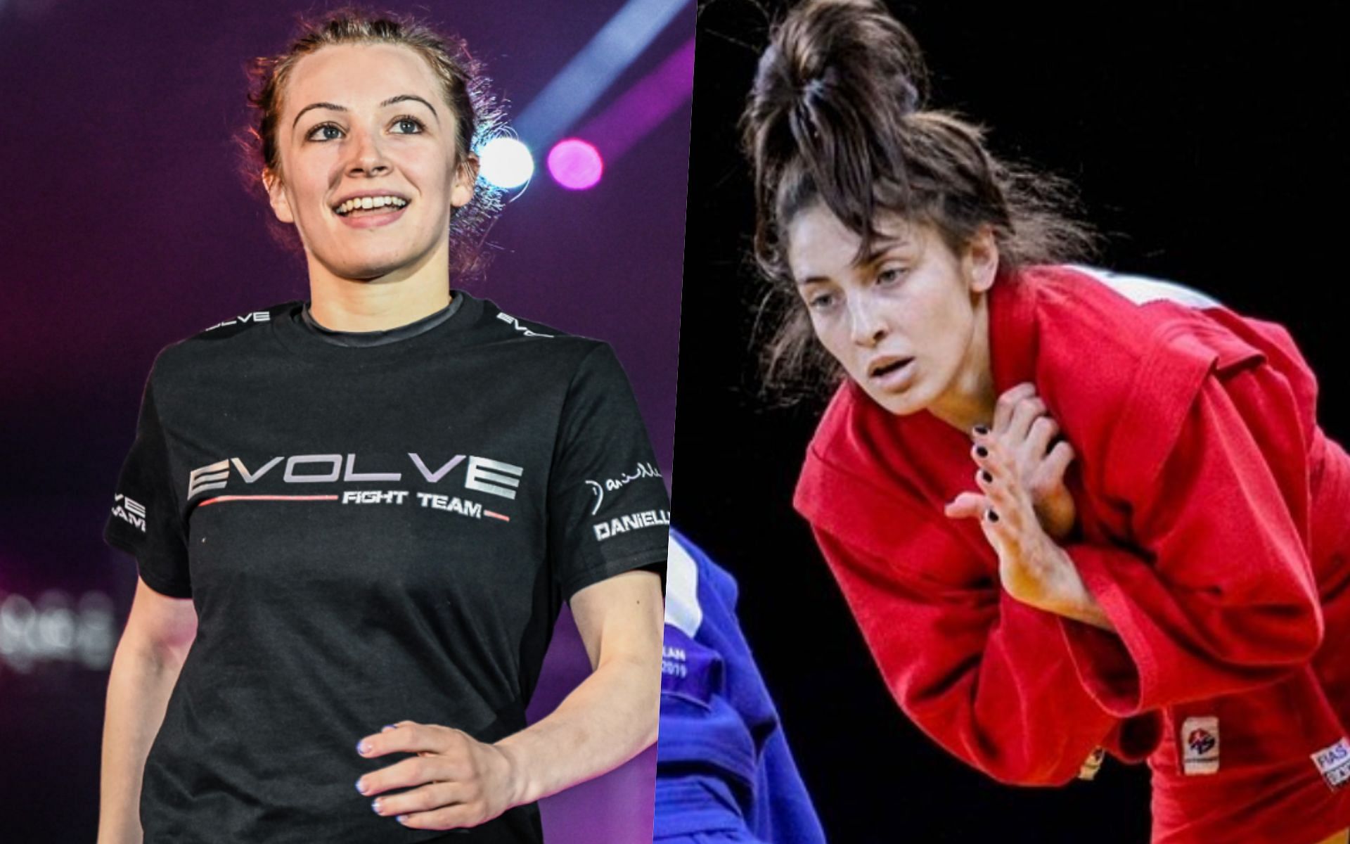 Danielle Kelly (L) will look to continue BJJ