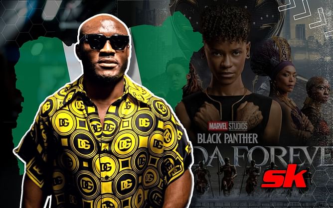Kamaru Usman shares video from set of 'Black Panther' with character make-up on