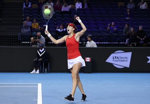 Belinda Bencic at the 2022 Billie Jean King Cup.