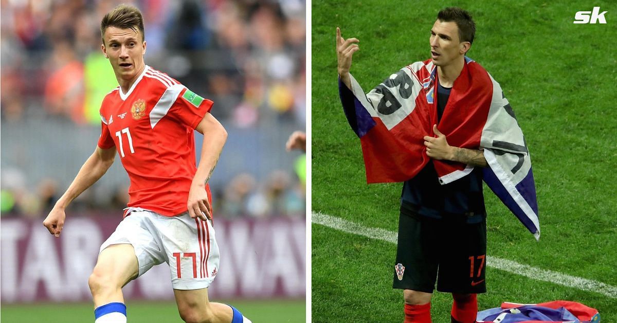 Aleksandr Golovin and Mario Mandzukic, two stars of the 2018 FIFA World Cup 