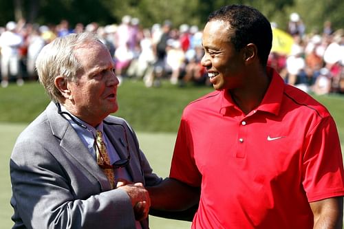 Tiger Woods and Jack Niklaus (Image via The Golf Magic)