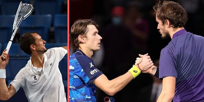 "Y'all let these men get away with too much" - Tennis fans criticize Daniil Medvedev’s violent behavior during Paris Masters loss to Alex de Minaur