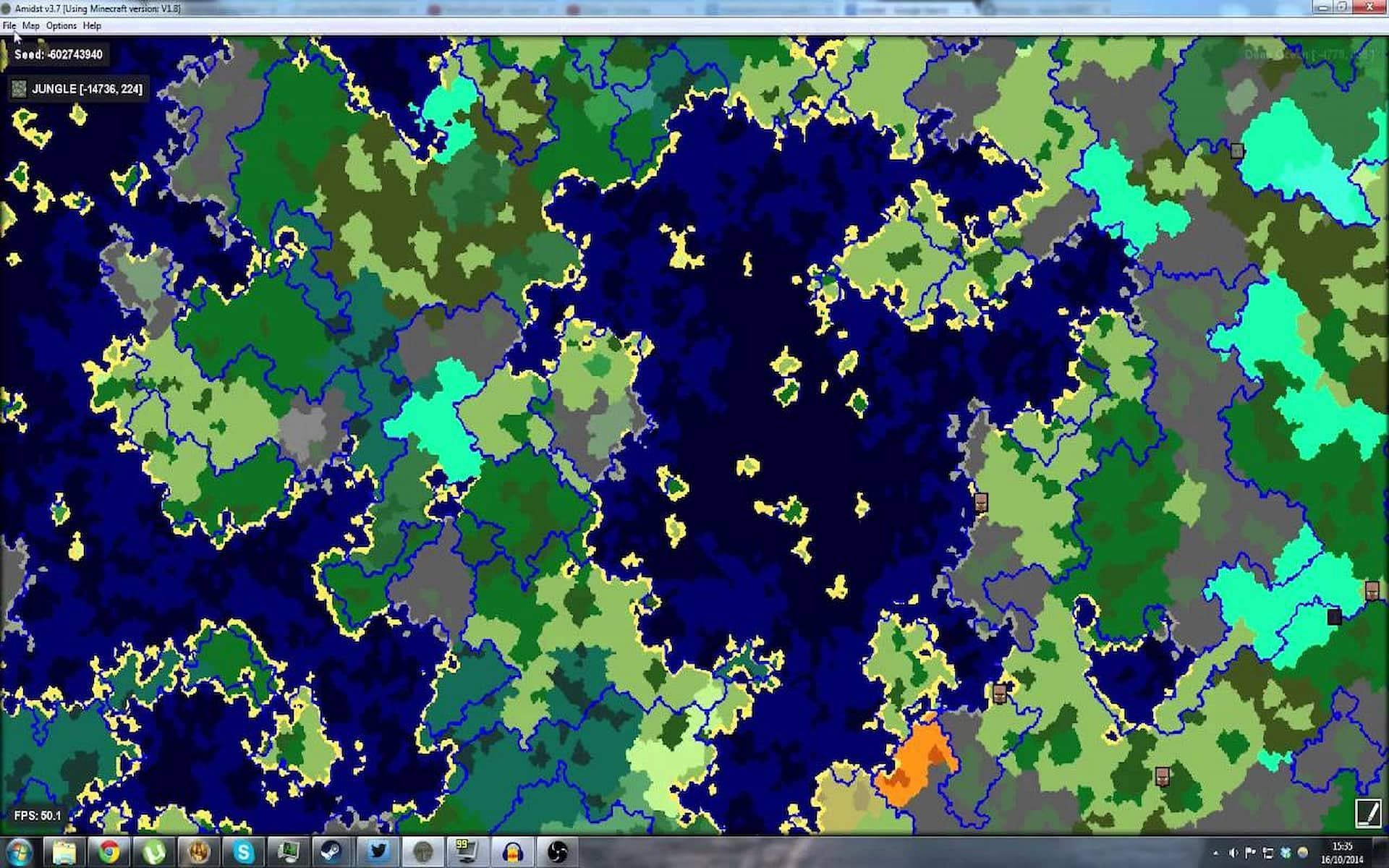 Seed maps can let players know exactly what is in their world (Image via YouTube/TDP - Aviation &amp; Gaming)