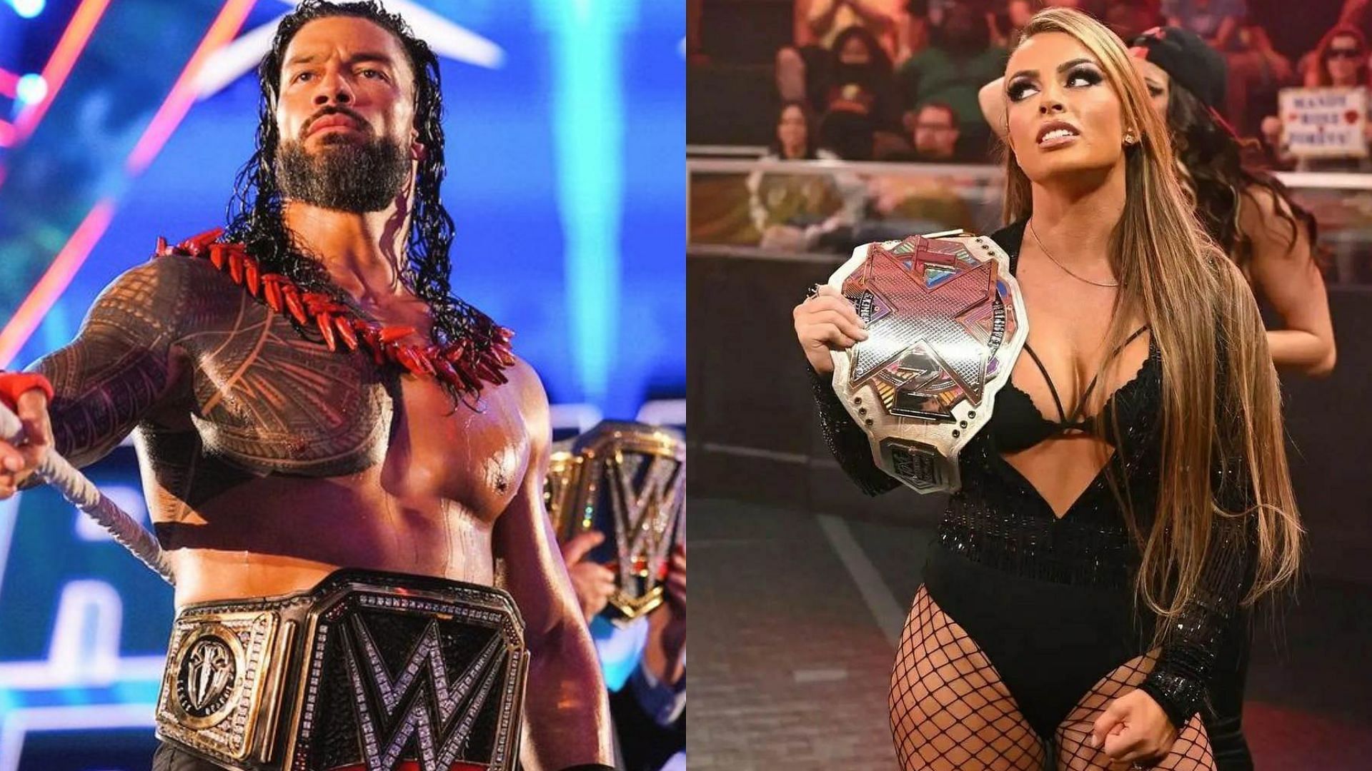 Twitter recently debated between Roman Reigns and Mandy Rose