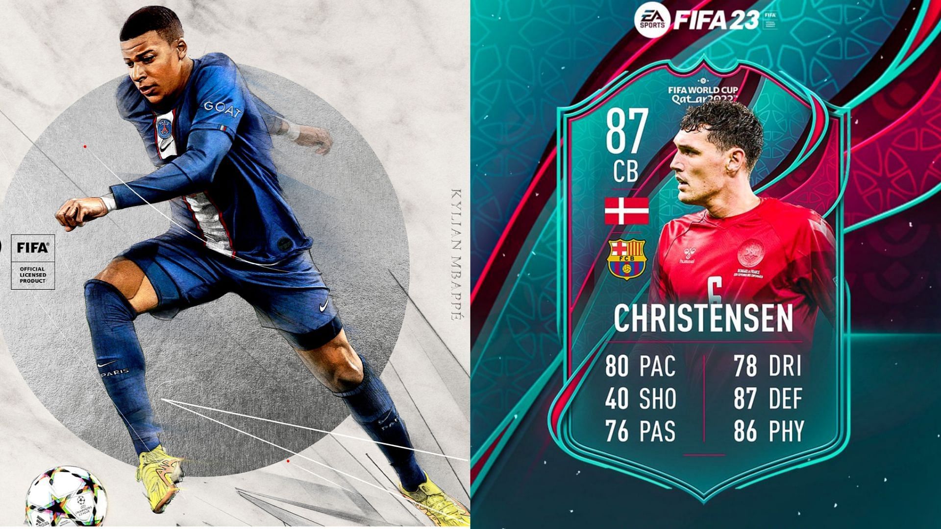 Christensen is rumored to be getting a special card in the game (Images via EA Sports, Twitter/FUT Sheriff)
