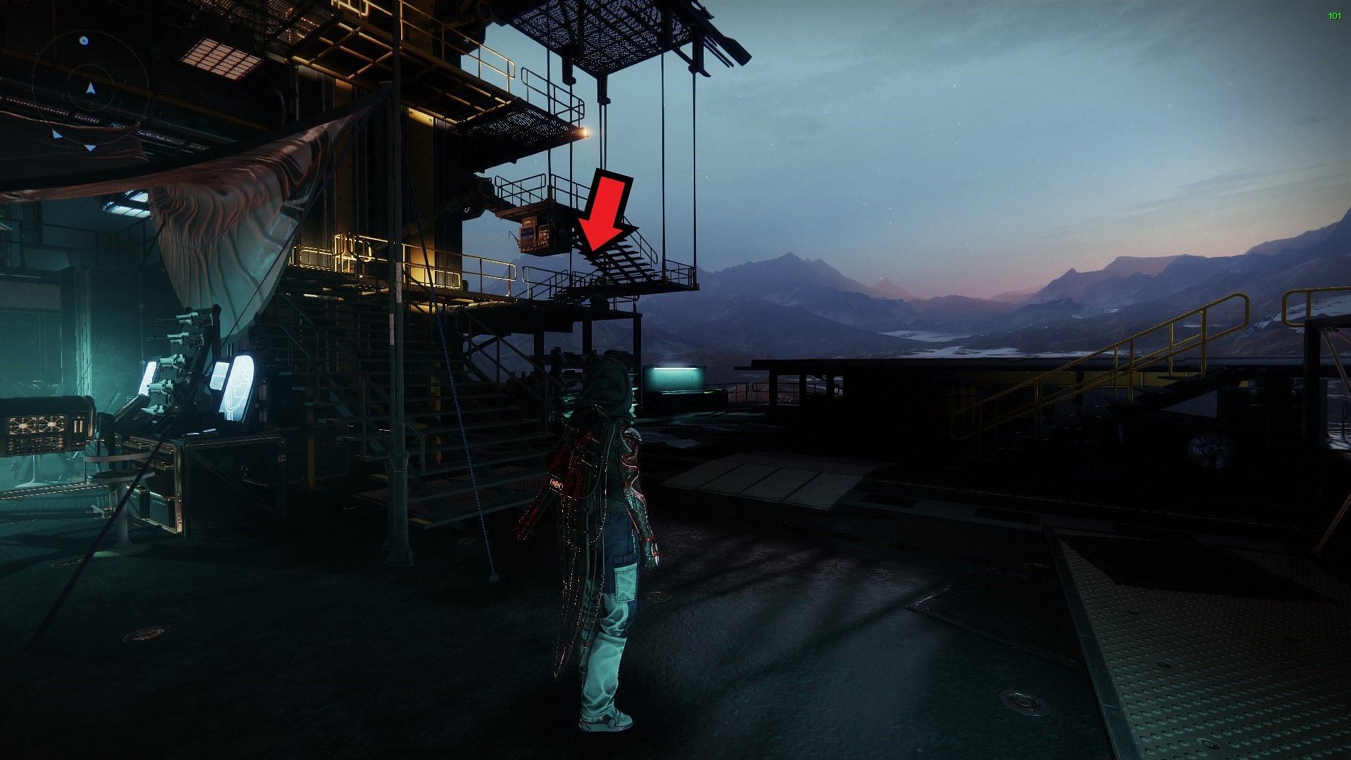 Xur location on the Tower (Image via Destiny 2)