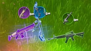 Fortnite: How to mark a weapon, a vehicle, and a fish in a single match