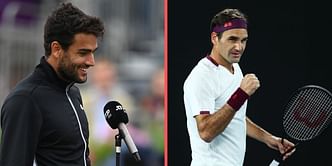"I can only try to be as good as him" - Matteo Berrettini on his idol Roger Federer