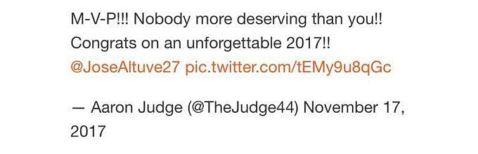 Aaron Judge has priceless reaction to 'Arson Judge' viral tweet