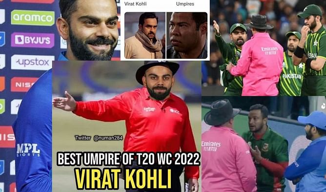 T20 World Cup 2022: Top 10 funny memes as Pakistan fans blame umpires and Virat Kohli for Bangladesh's close defeat against India