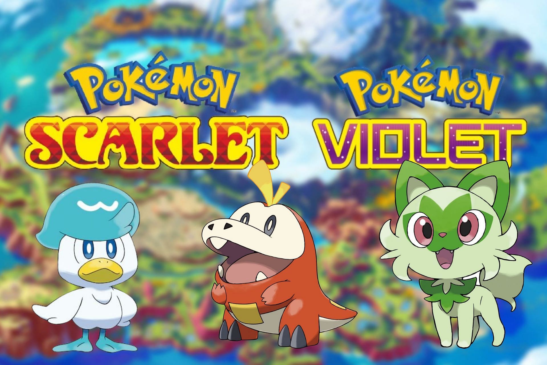 All of the starter evolutions in Pokemon Scarlet and Violet