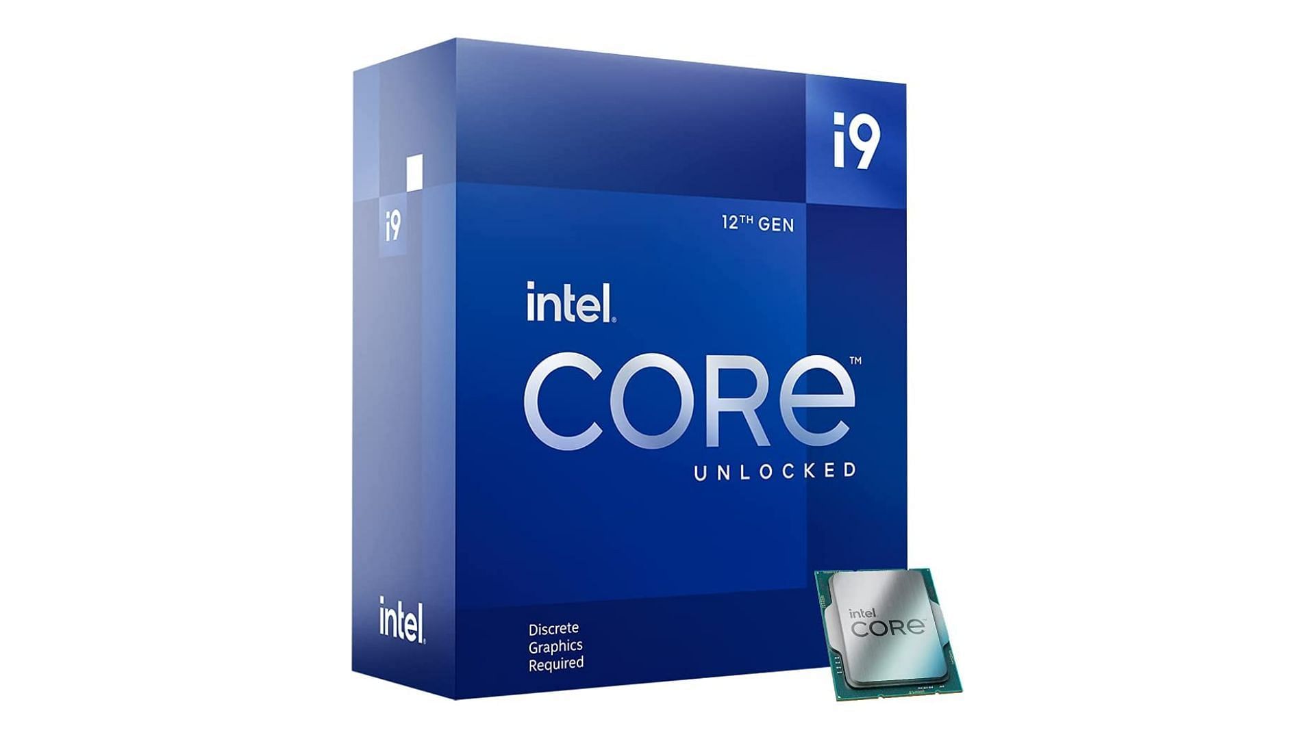 The Core i9 12900KF and its retail box (Image via Intel)
