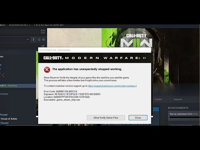 Modern Warfare 2 “0xc0000005(0) N” error code: How to fix, possible ...