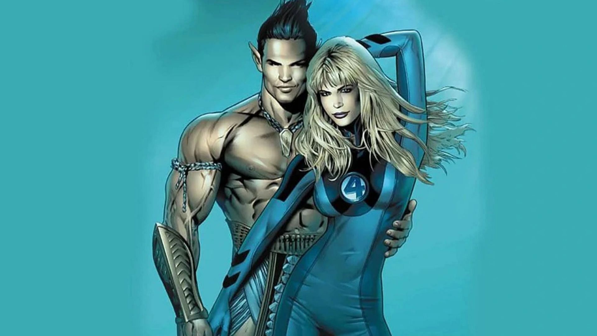The Sub-Mariner and Sue Storm (Image via Marvel)