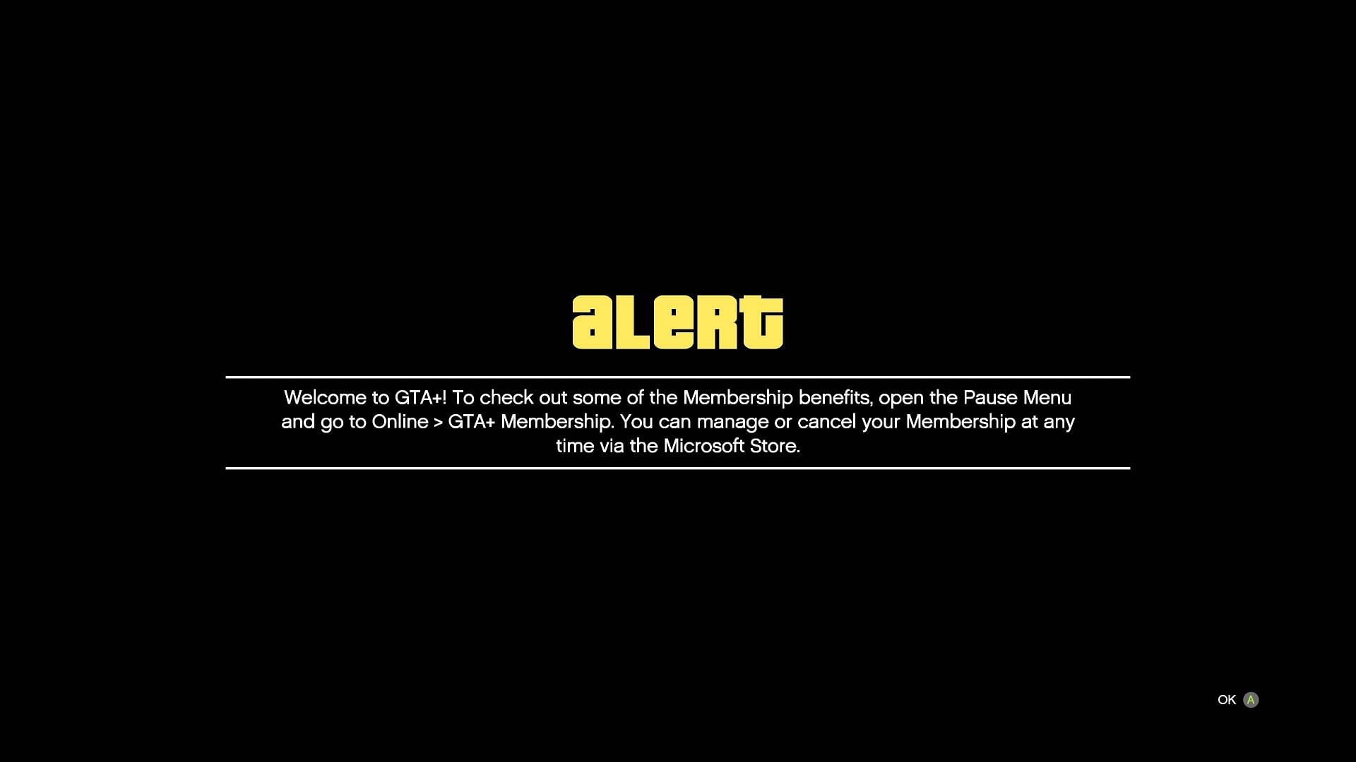 You should see this when you sign up for the membership (Image via Rockstar Games)