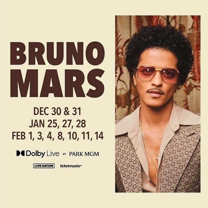 Bruno Mars Las Vegas Residency Tickets, where to buy, dates and more
