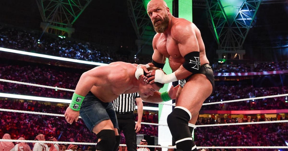 Cena and Triple H faced each other at the Greatest Royal Rumble in 2018.