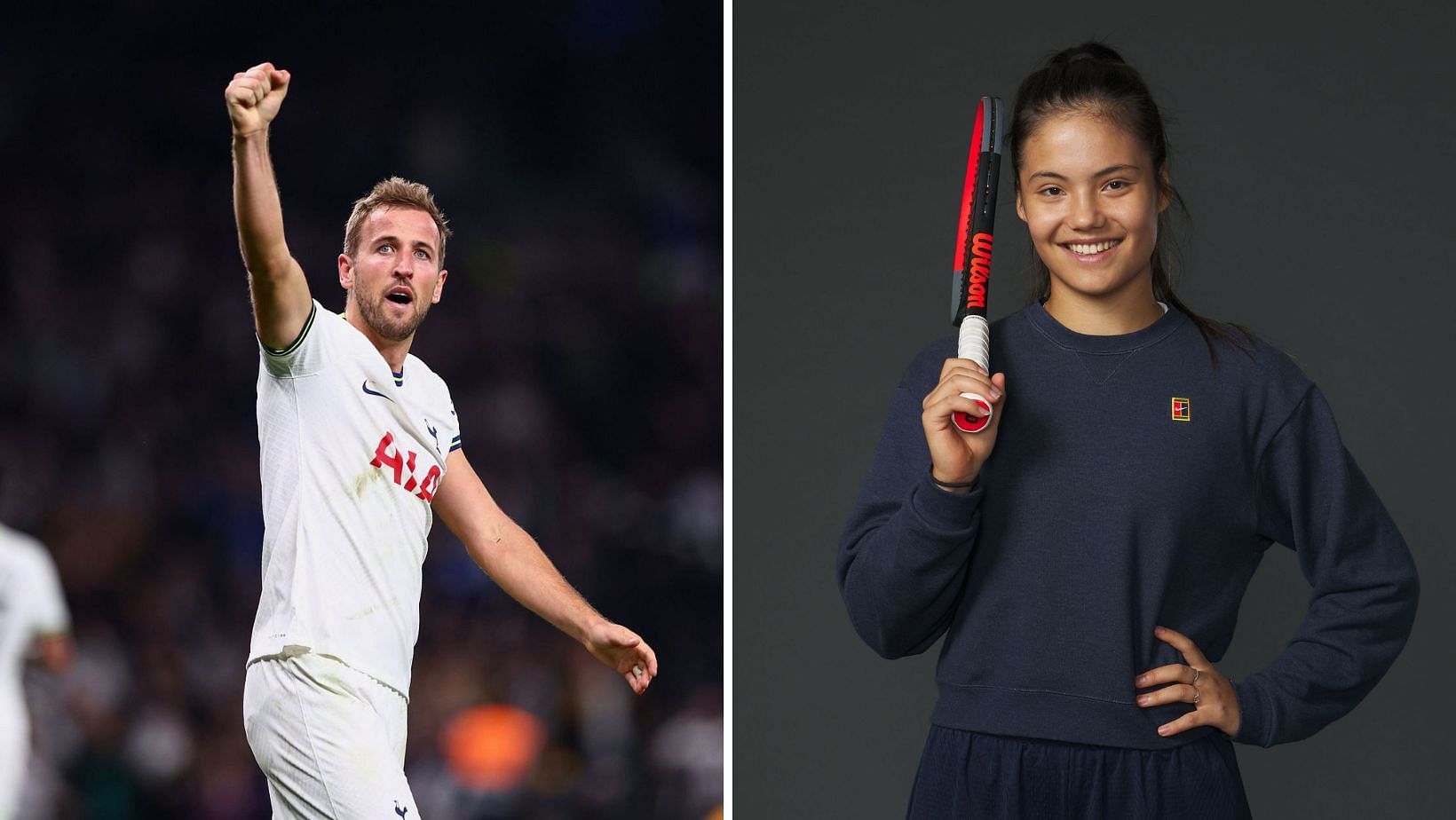 Harry Kane is guiding Emma Raducanu