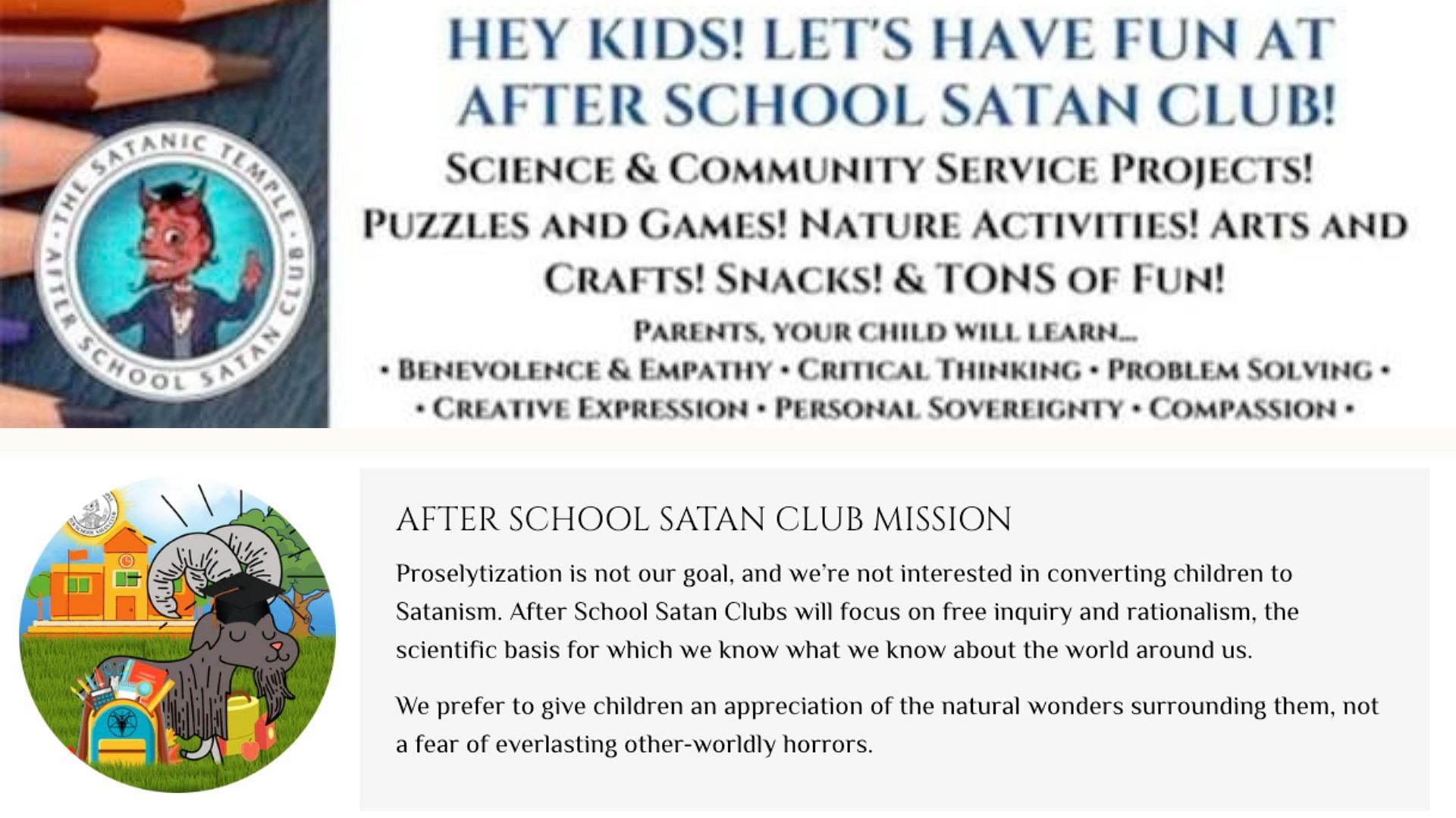 The tenets of the Satan Club (Image via statnictemple.com)