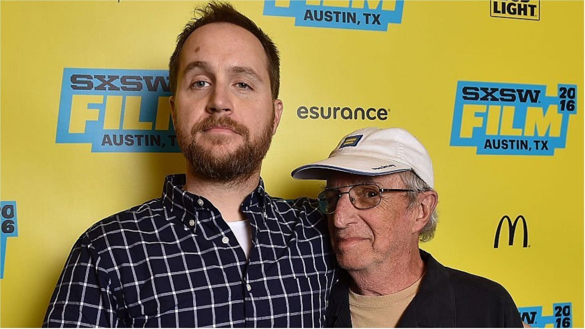 Patrick Haggerty with Dan Taberski (Image via Mike Windle/Getty Images)