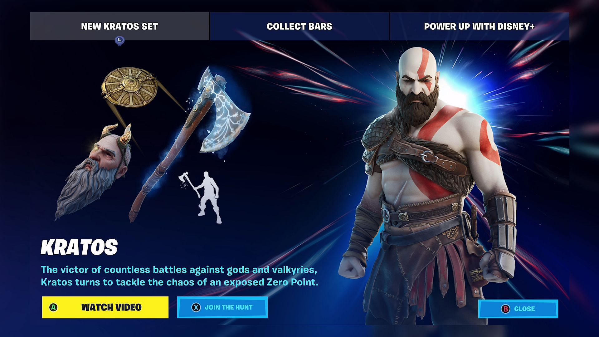 Kratos pode se tornar em breve a skin Fortnite mais rara de todos os tempos (Imagem via Epic Games)