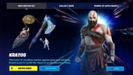 Kratos could soon become the rarest Fortnite skin of all time (Image via Epic Games)