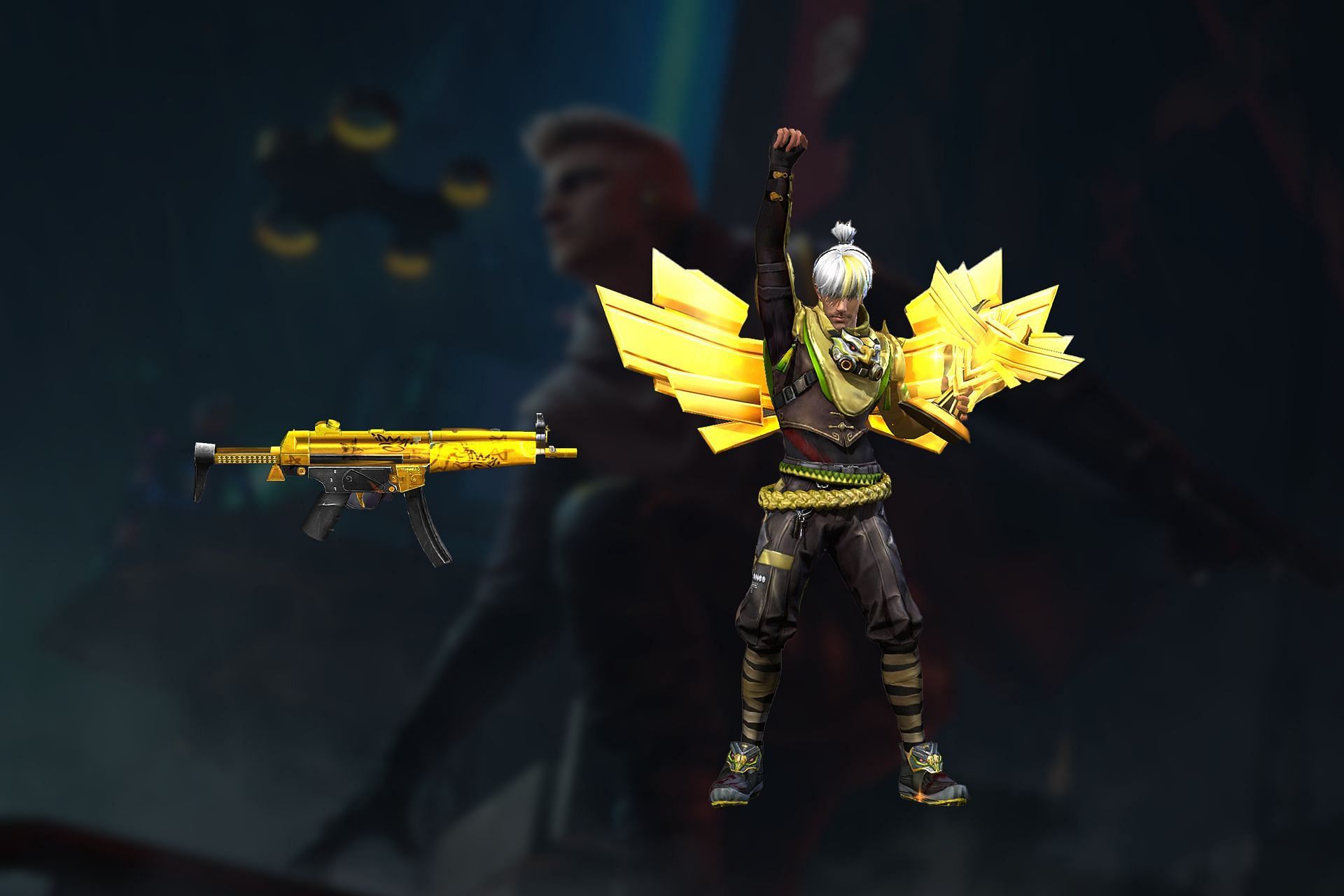 Champion Grab emote and Champion Boxer MP5 are available for free (Image via Garena)