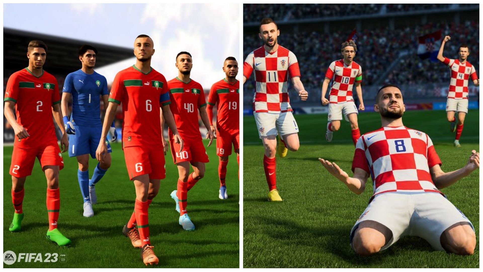 The World Cup mode is coming to FIFA 23 (Images via EA Sports)