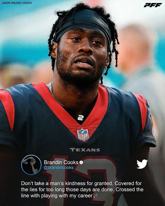 Frustrated' Brandin Cooks Stripped of Texans Captaincy After Trade