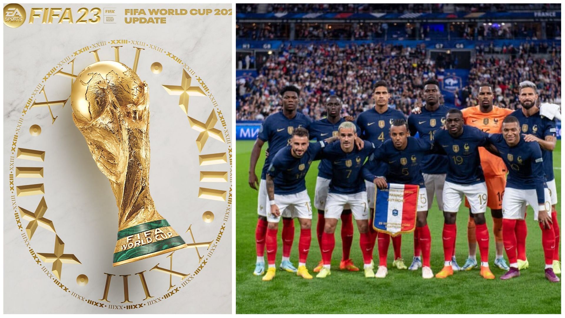 France has an overpowered squad in FIFA 23 (Images via EA Sports and Getty Images)