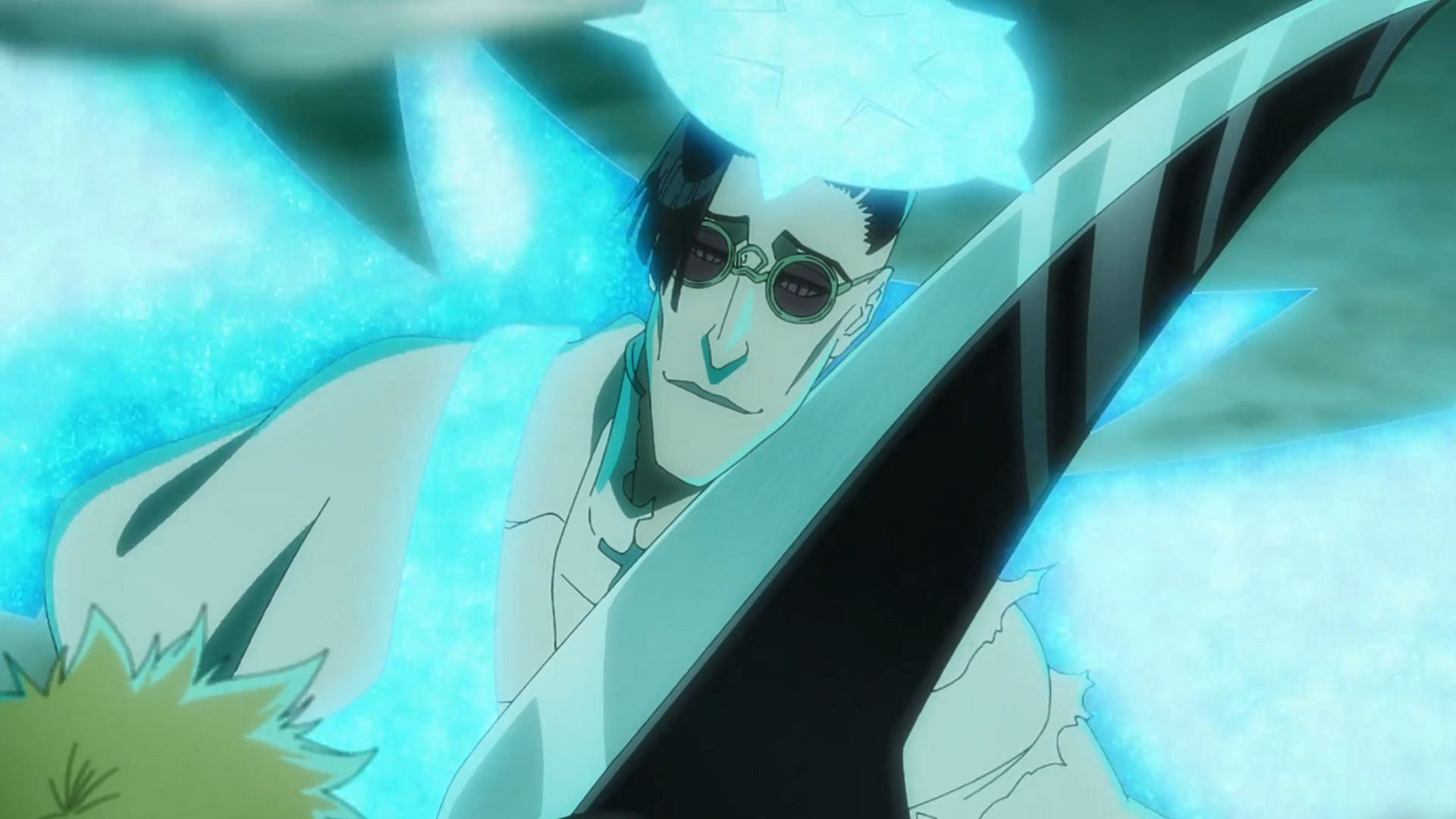 Quilge using Blut Veme to withstand Ichigo&#039;s Zanpakuto, as seen in Bleach: Thousand-year Blood War (Image via Studio Pierrot)