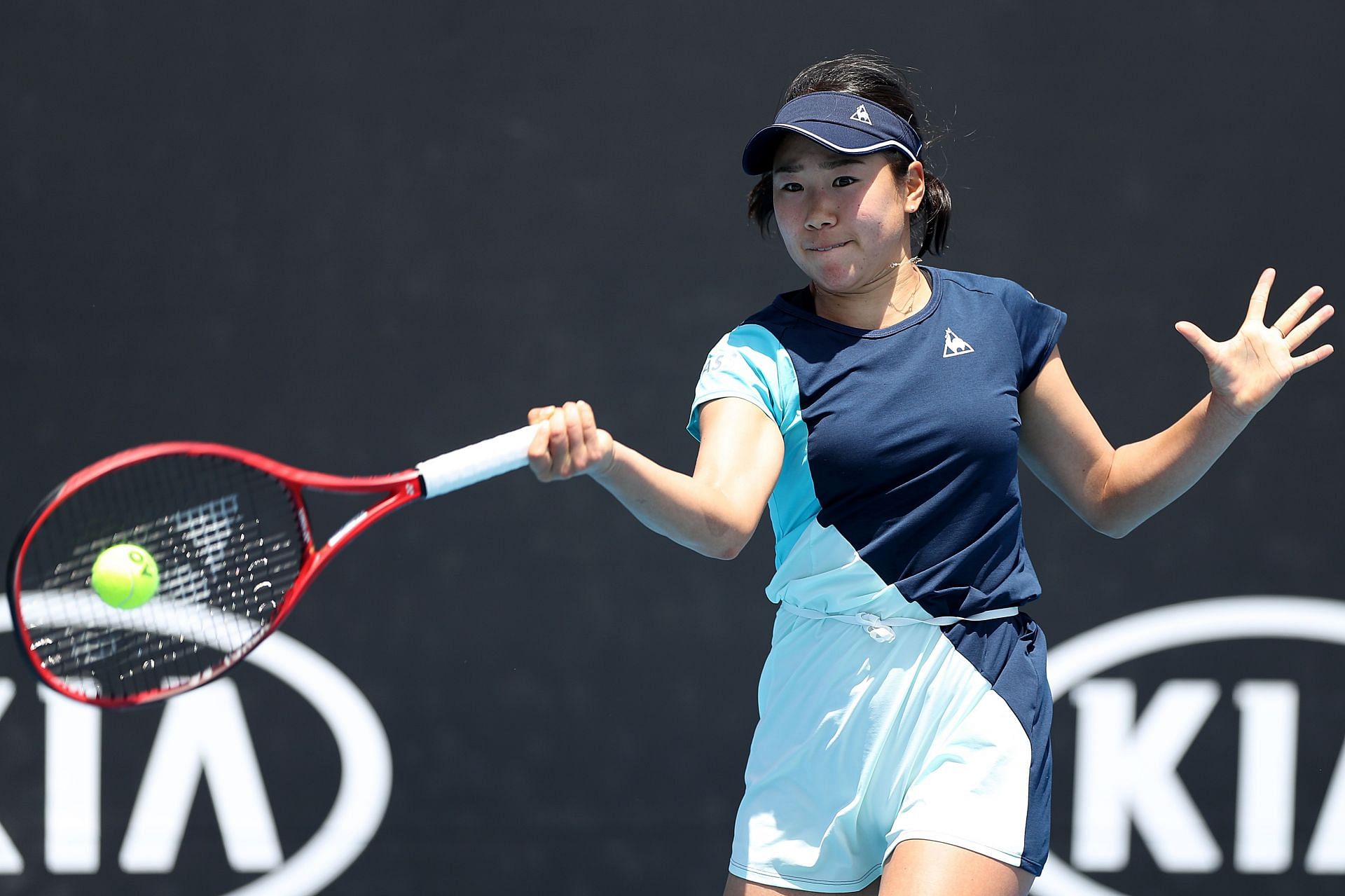 Peng Shuai in action at the 2020 Australian Open.