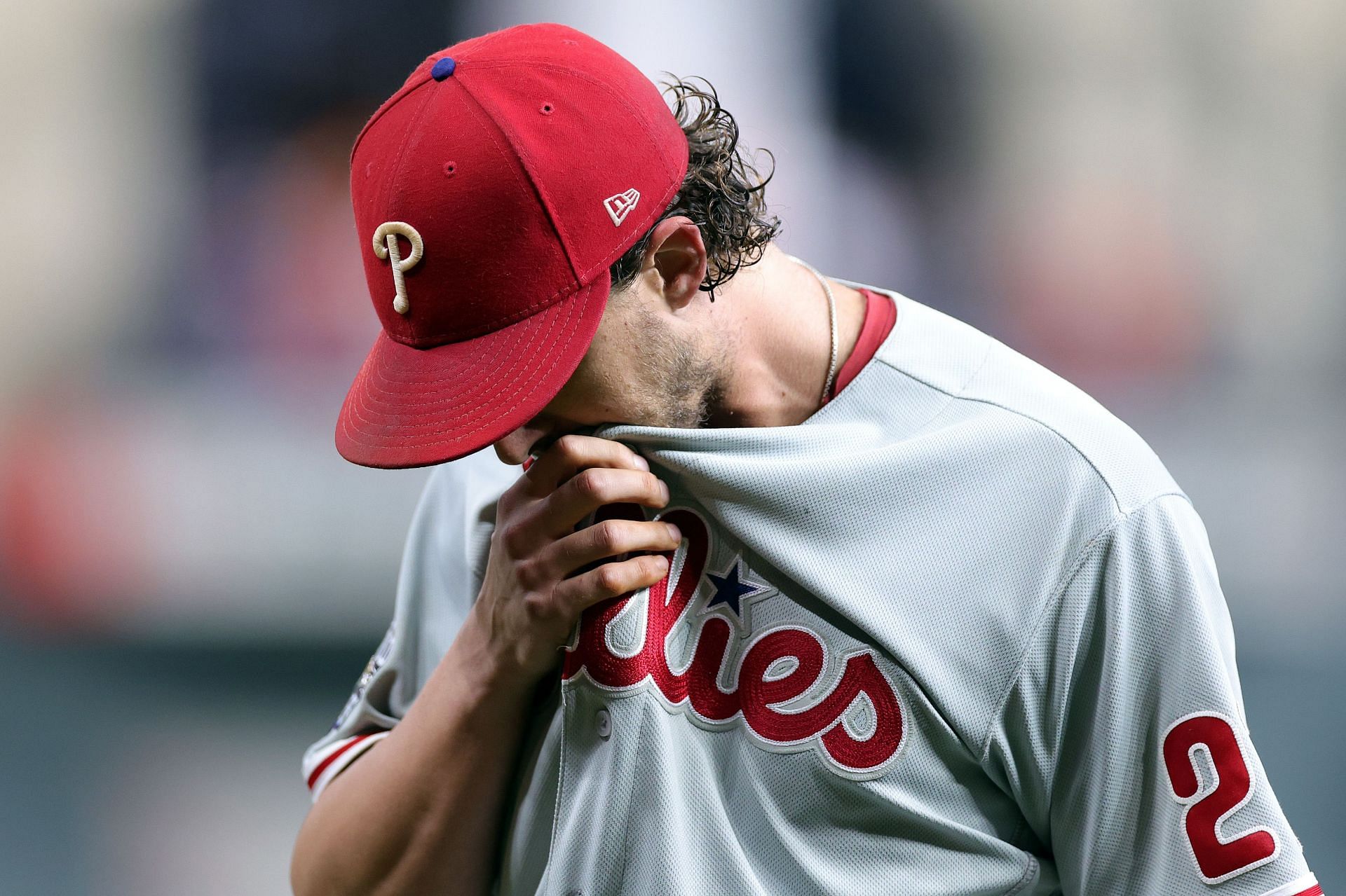 Shop Aaron Nola Philadelphia Phillies Signed 2022 MLB World Series