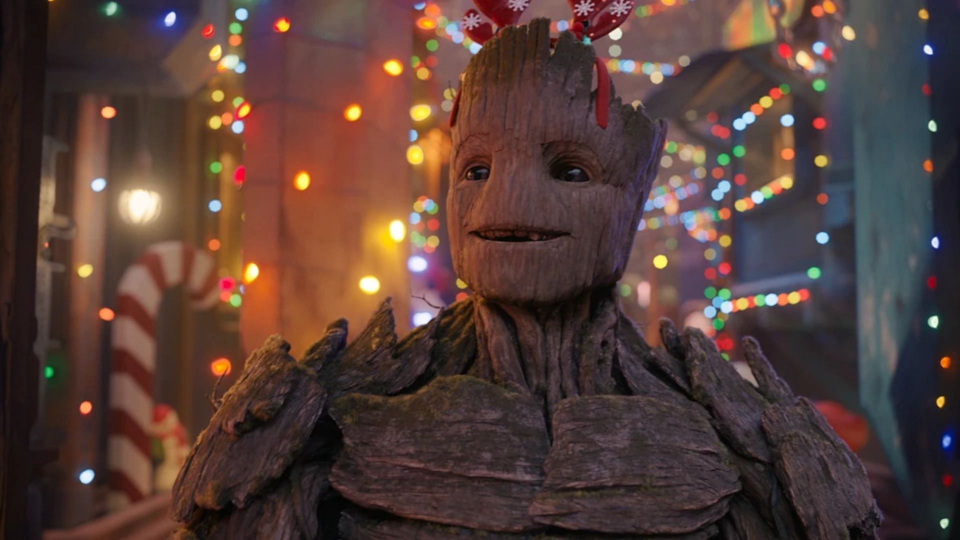 Ya Groot, aka Swoll Groot, in The Guardians of the Galaxy Holiday Special (Image via Marvel Studios)