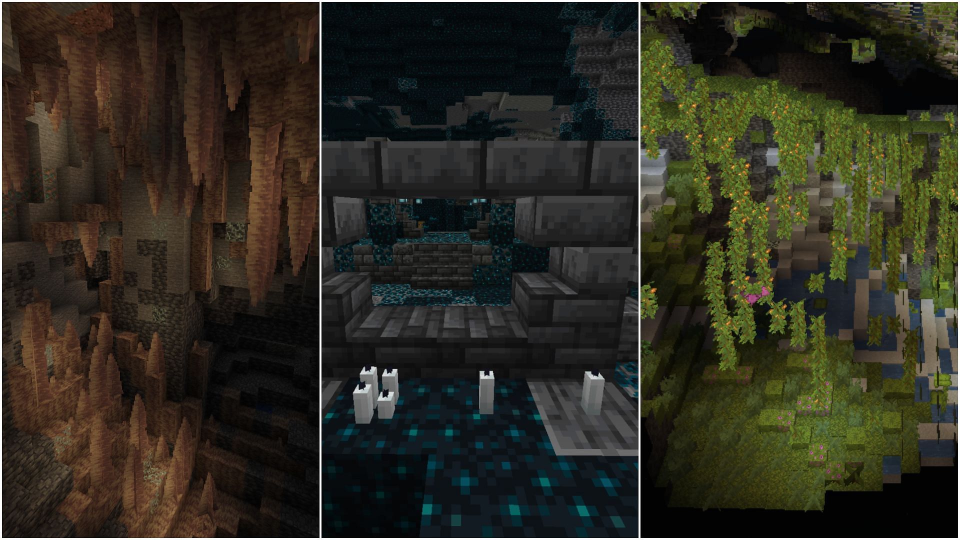 There are three cave biomes in Minecraft as of yet (Image via Sportskeeda)