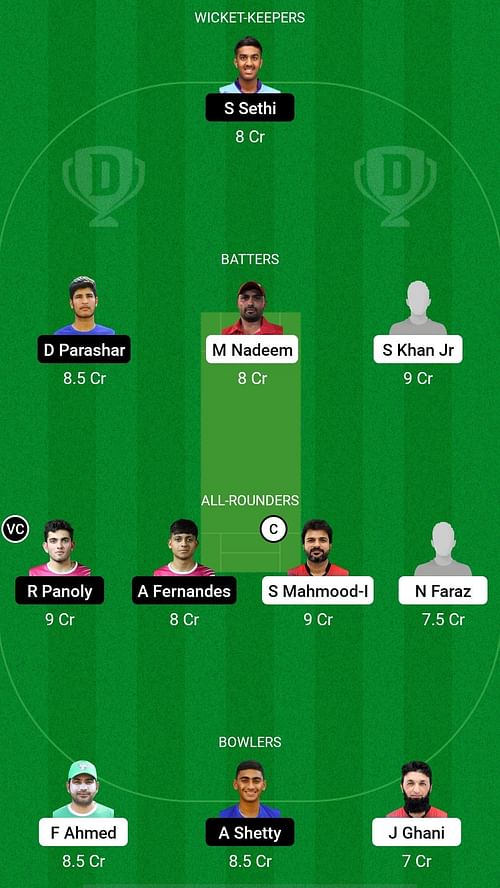 TVS vs DCS Dream11 Prediction Team, 2nd Semi-Final, Head to Head League