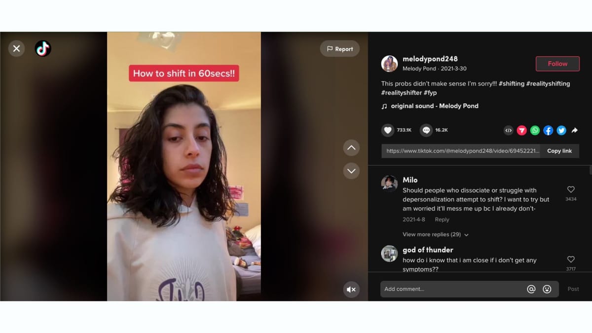 What does shifting mean on TikTok? Trend of transferring into an