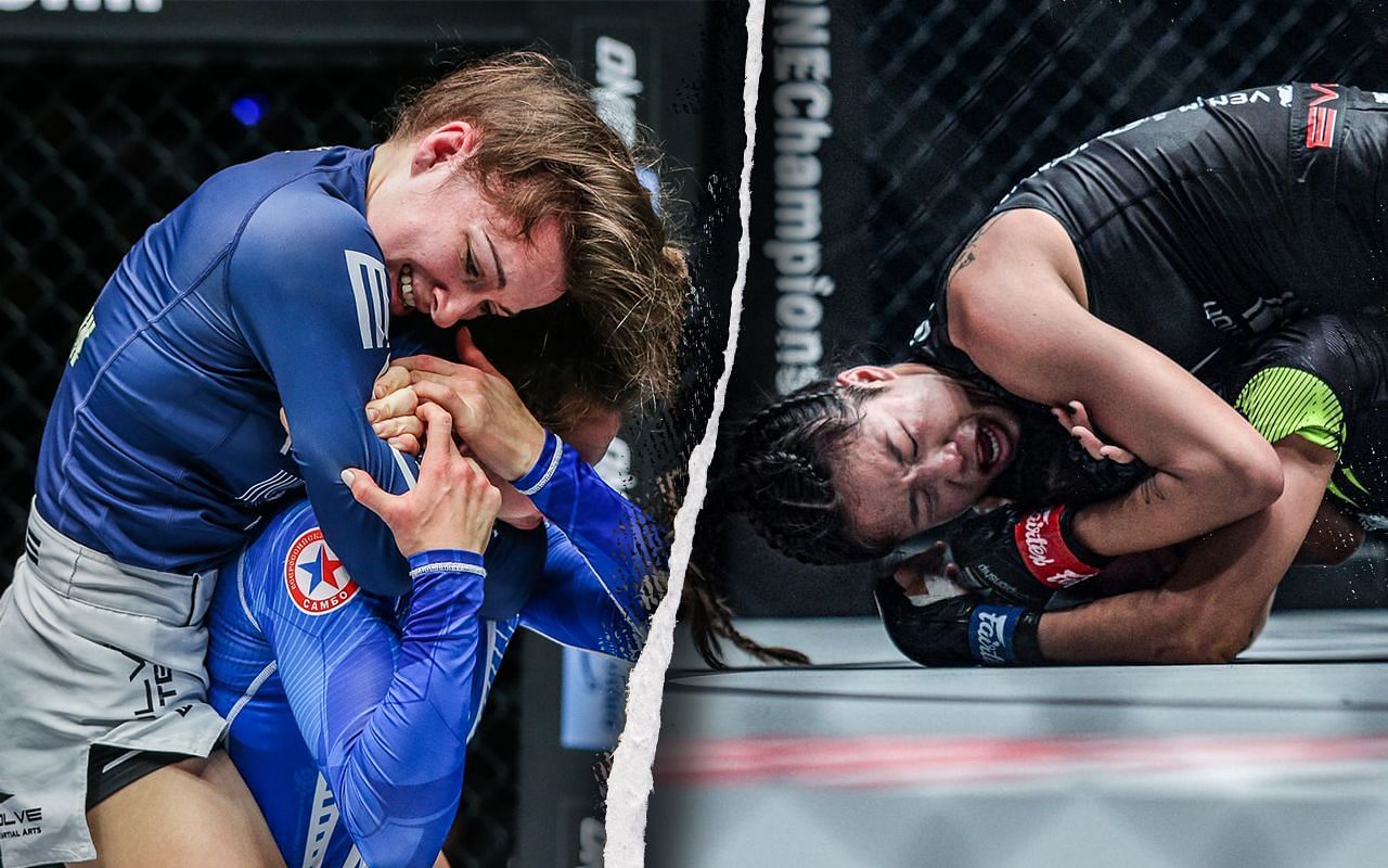 Danielle Kelly (Left) is eyeing up a super fight with Angela Lee (Right)