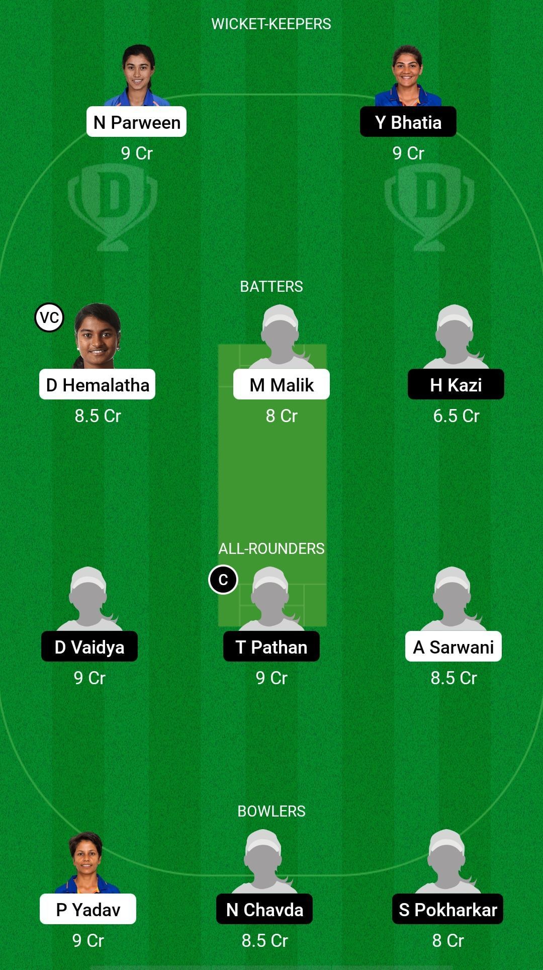 CZ-W vs WZ-W Dream11 Prediction Team, Final, Grand League