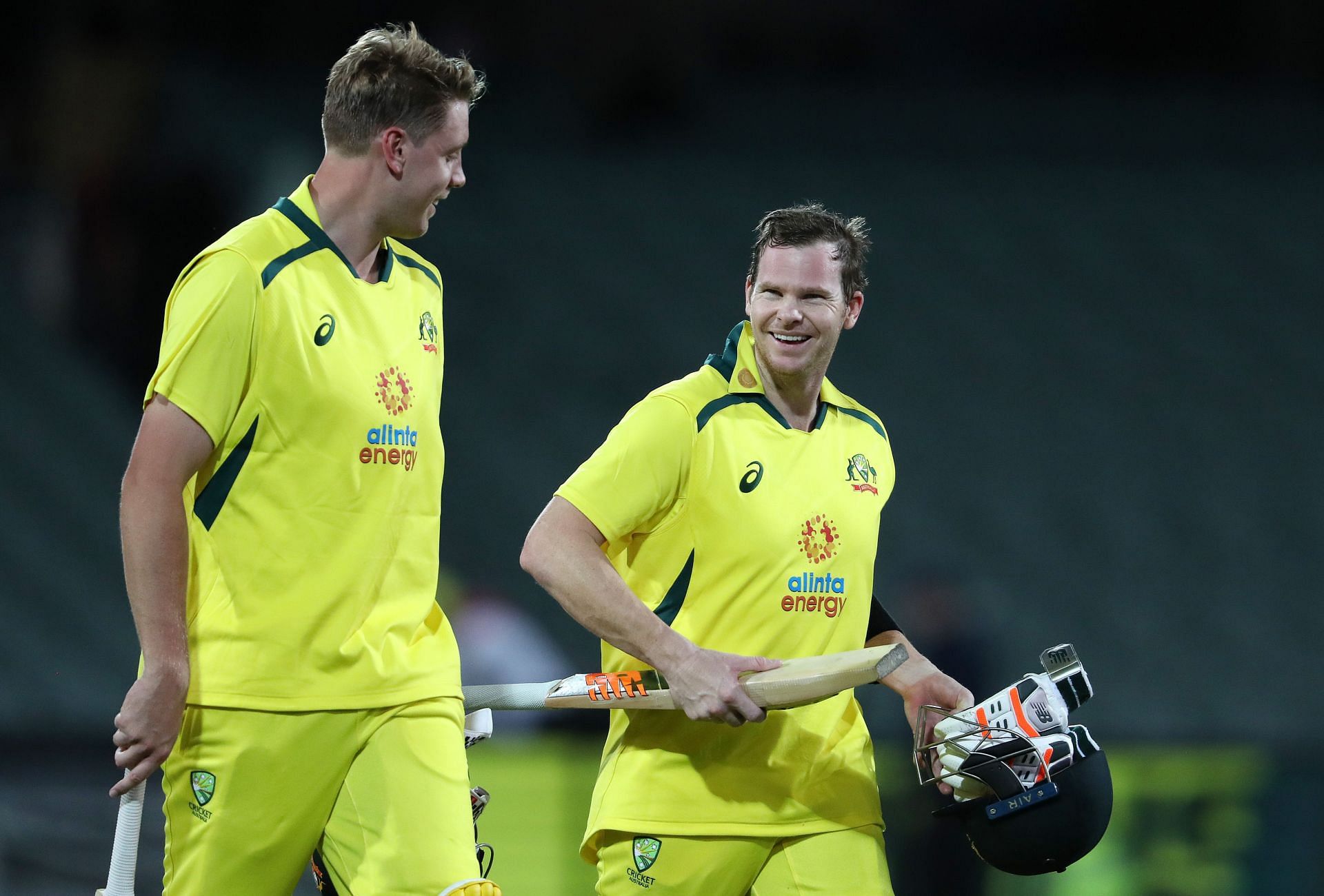 Steve Smith and Cameron Green held their nerve to finish the run-chase. (Credits: Getty)