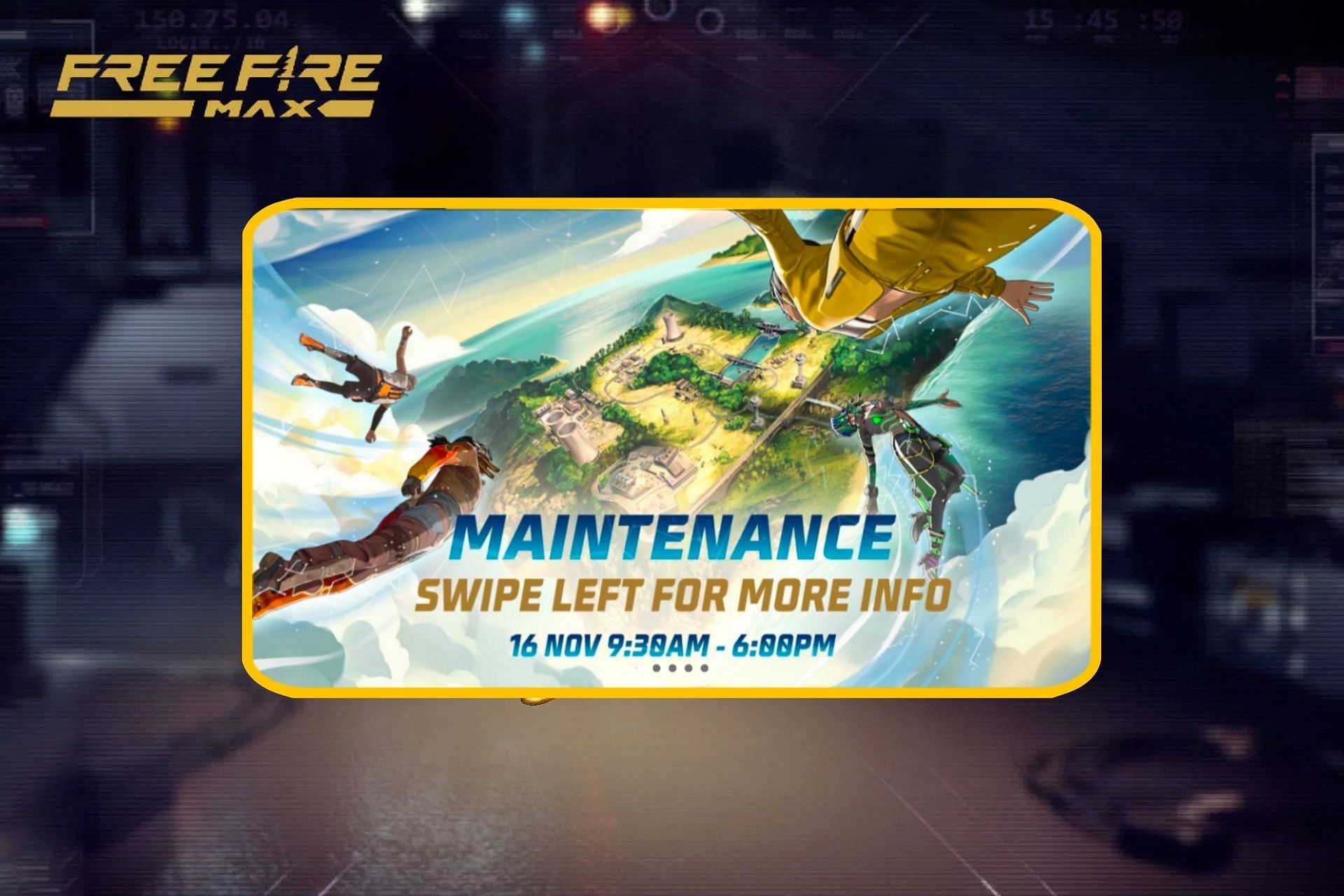 Maintenance break for Free Fire MAX OB37 update (Image via Sportskeeda)