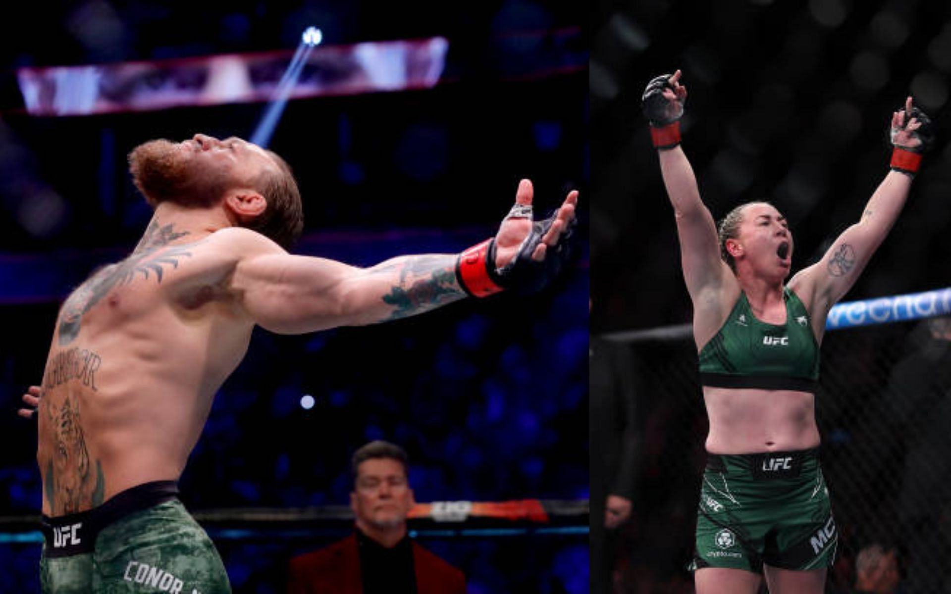 Conor McGregor (left); Molly McCann (right)