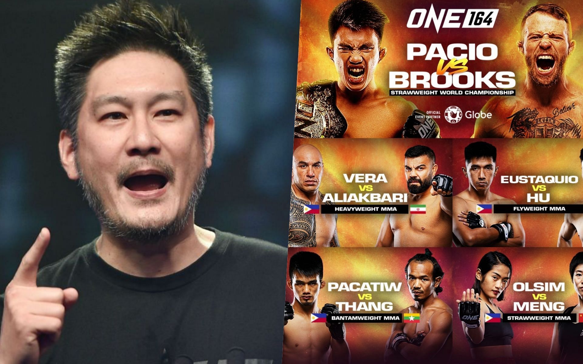 Chatri Sityodtong is hyped for ONE 164 inside the Mall of Asia Arena on Manila, Philippines. | Photo by ONE Championship