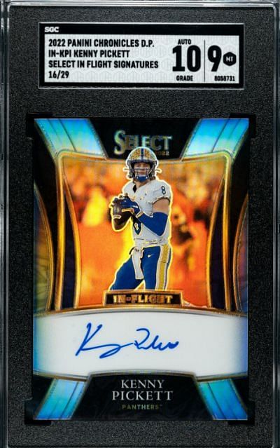 2022 Select Draft Football White Lazer Kenny Pickett Rookie