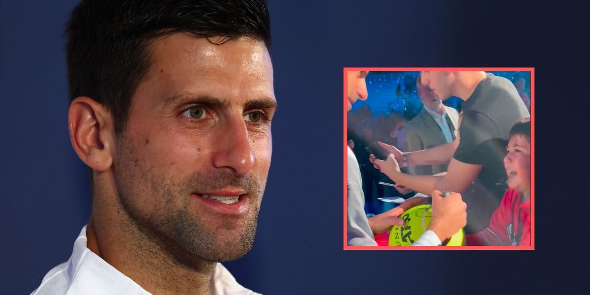 Young fan becomes emotional after getting Novak Djokovic