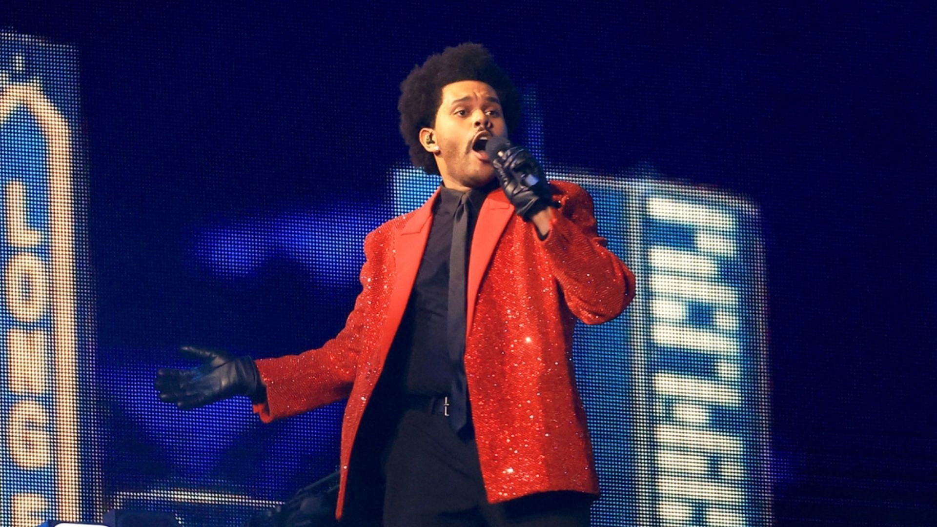 The Weeknd has announced a stadium tour for next year. (Image via Mike Ehrmann / Getty)