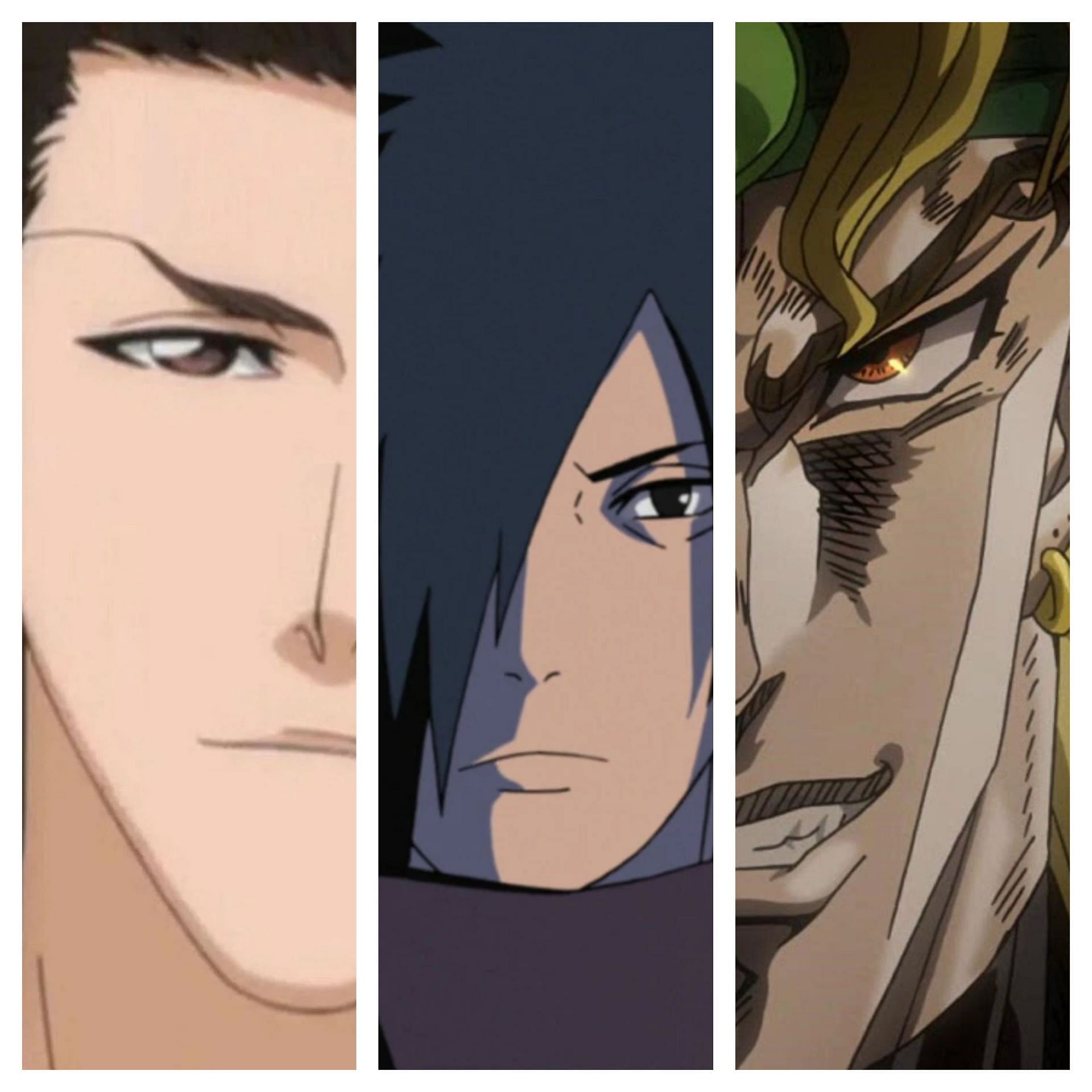 Madara, Dio, and Aizen. Three very popular shonen anime antagonists (Image via Sportskeeda)