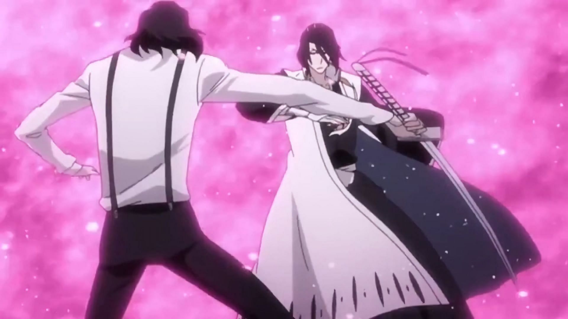 Byakuya Vs Shukuro Tsukishima (image via Studio Pierrot)