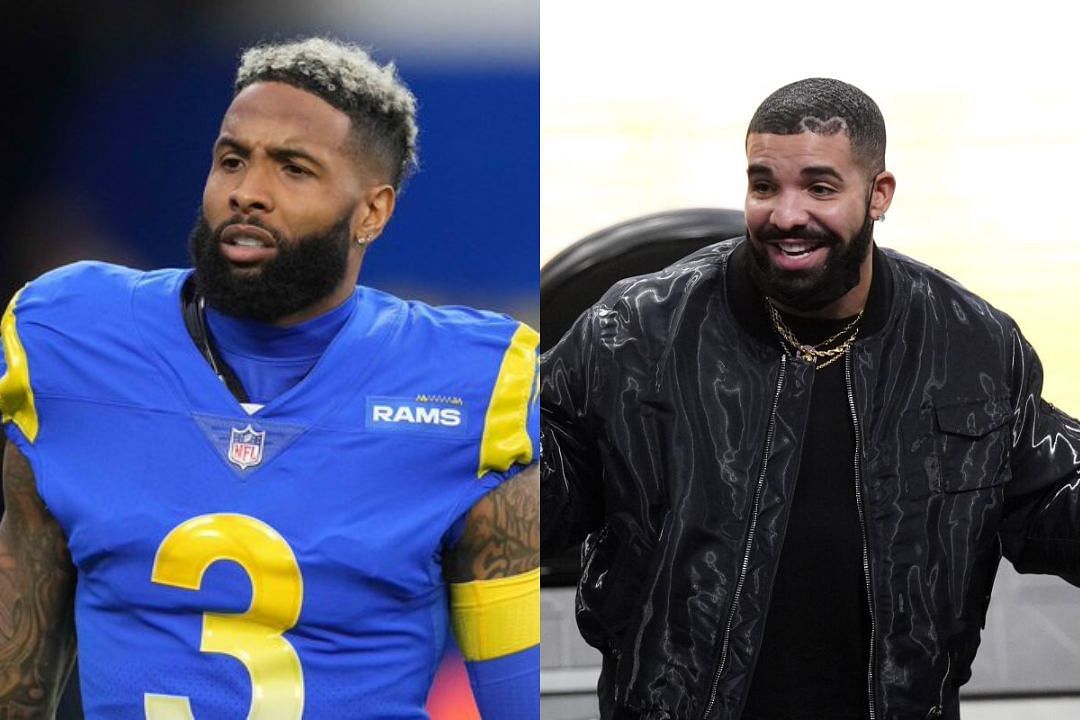 Free agent NFL WR Odell Beckham Jr. (l) and rapper Drake (r)